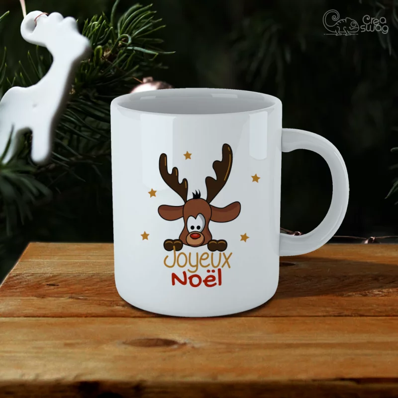 Renne de noël - Mug blanc Renne de noël - Mug blanc