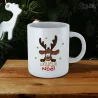 Renne de noël - Mug blanc