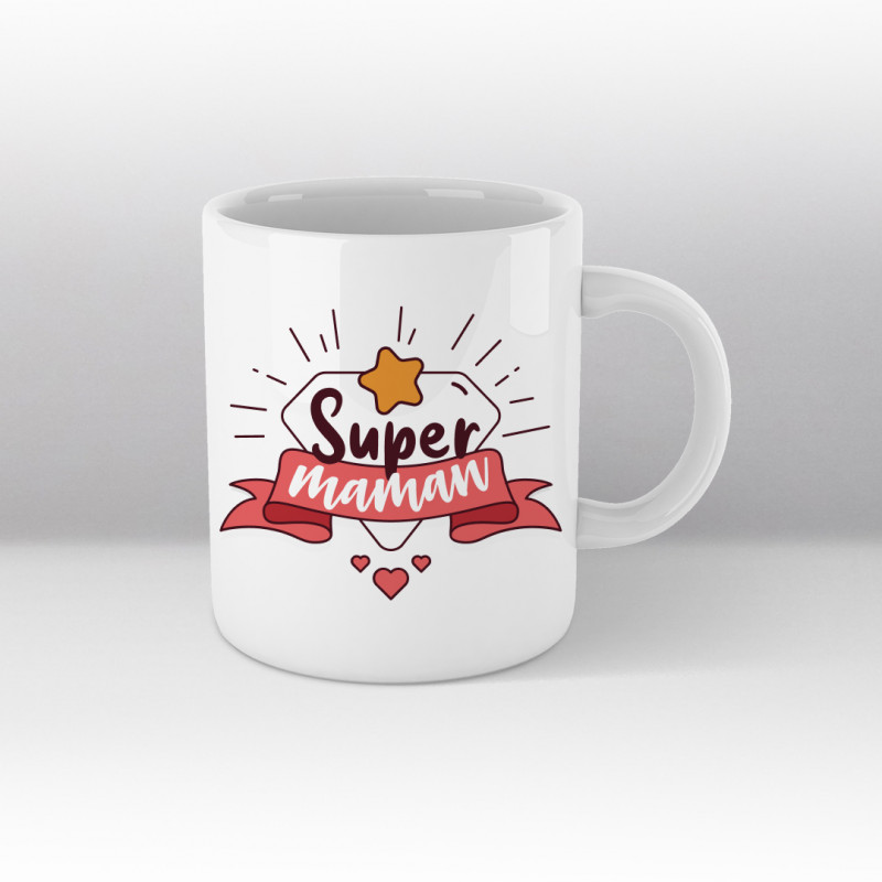 Mug Super maman - blanc Mug Super maman - blanc