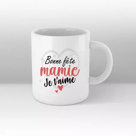 Mug bonne fête mamie Blanc