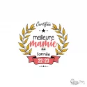 Illustration Certifiée meilleure mamie de l'année