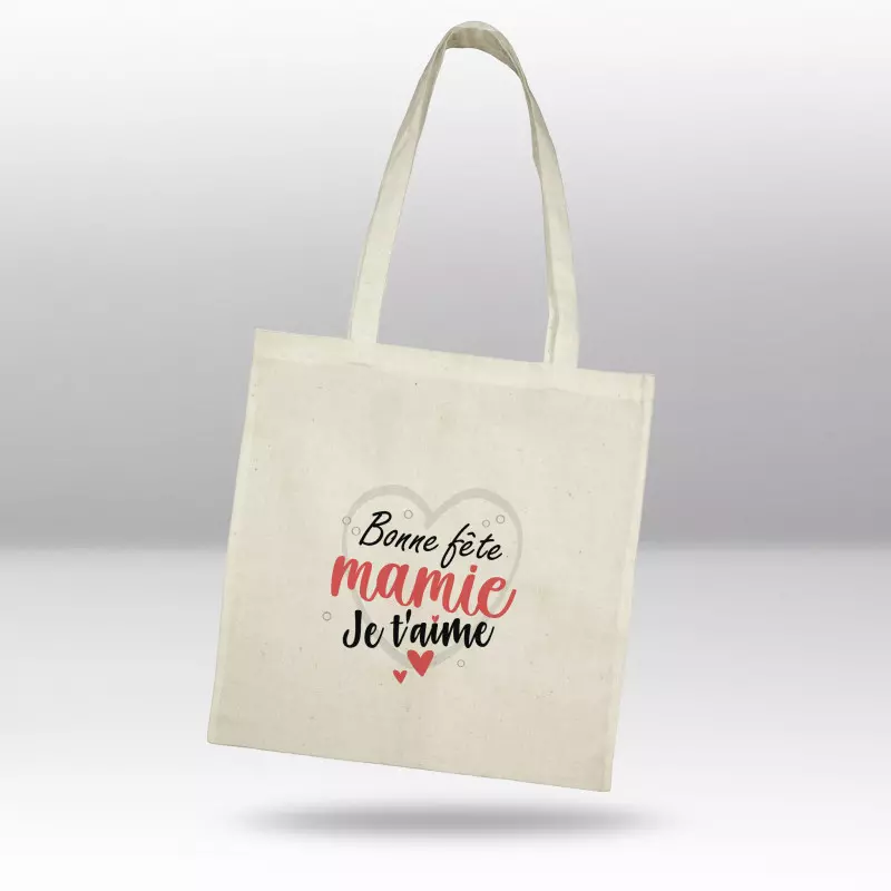 Totebag Bonne fête mamie je t'aime