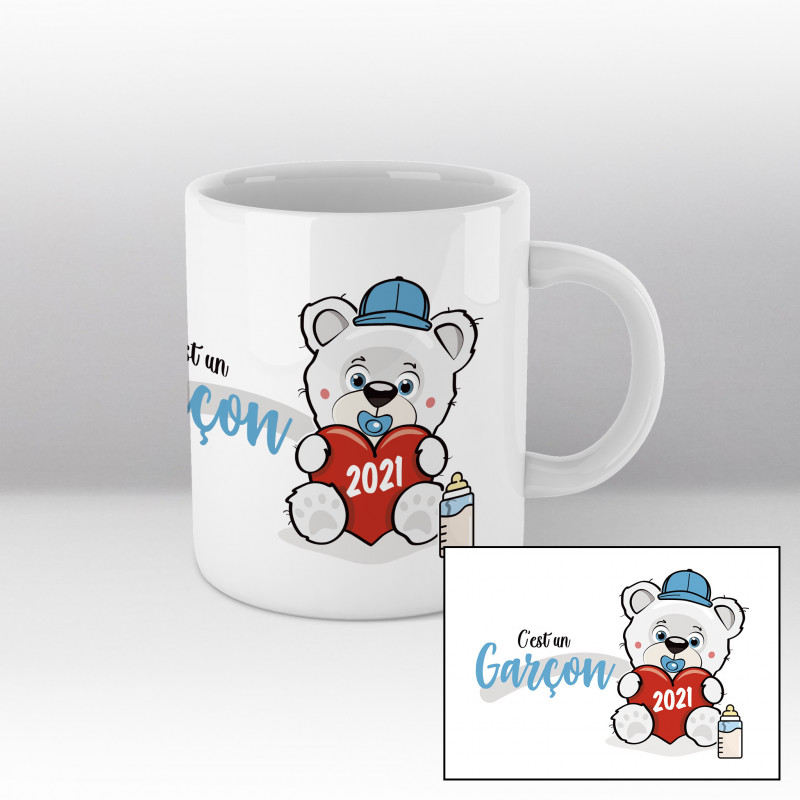Mug C'est un garçon (2021) Blanc Mug C'est un garçon (2021) Blanc