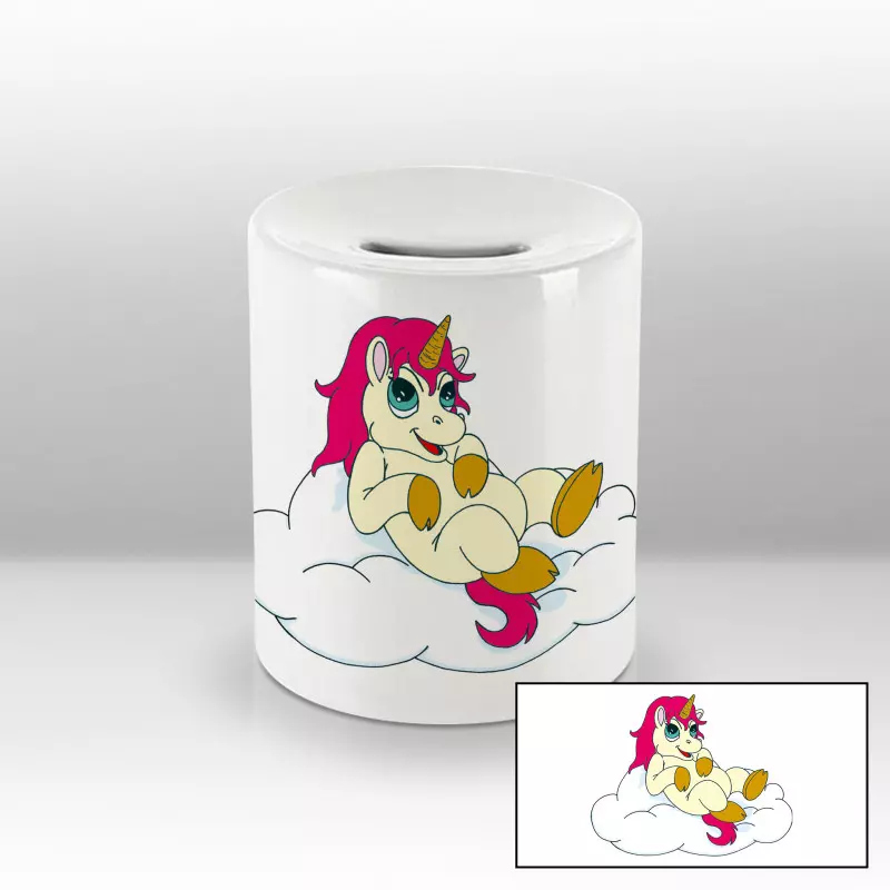 Tirelire Licorne sur un nuage Tirelire Licorne sur un nuage