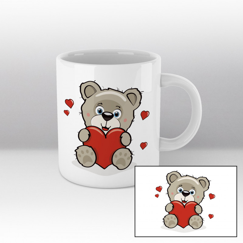 Mug Ourson cœur Blanc Mug Ourson cœur Blanc