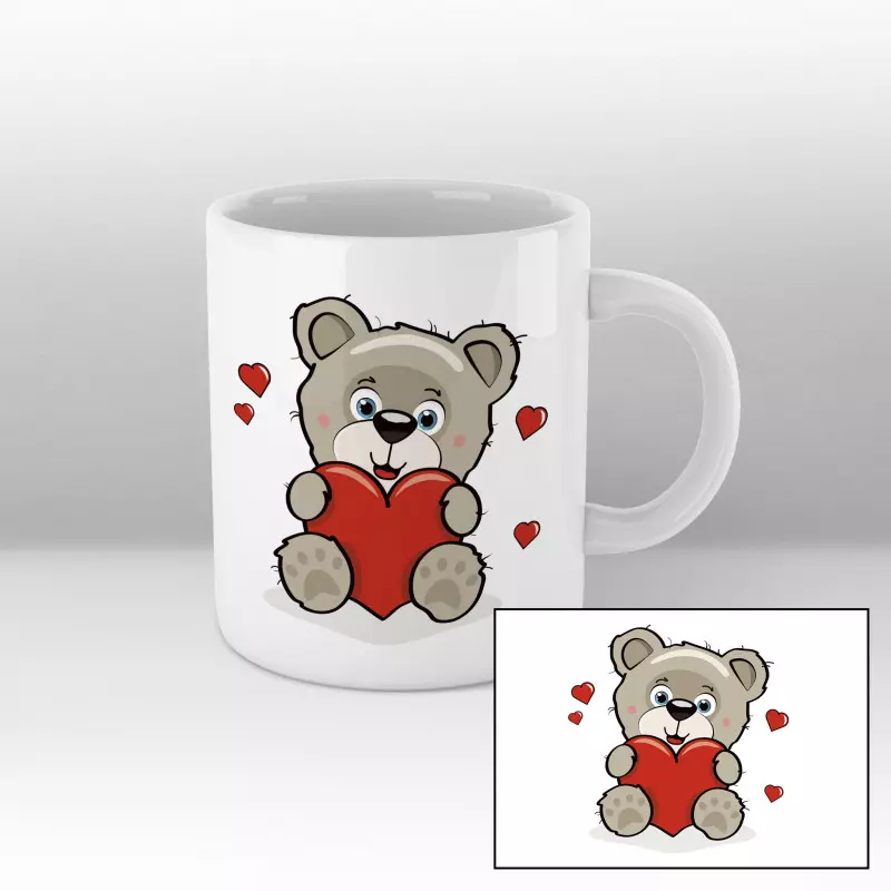 Mug Ourson cœur Blanc Mug Ourson cœur Blanc