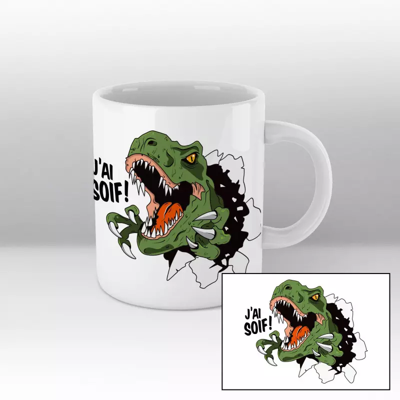 Mug Tyrannosaure Blanc Mug Tyrannosaure Blanc