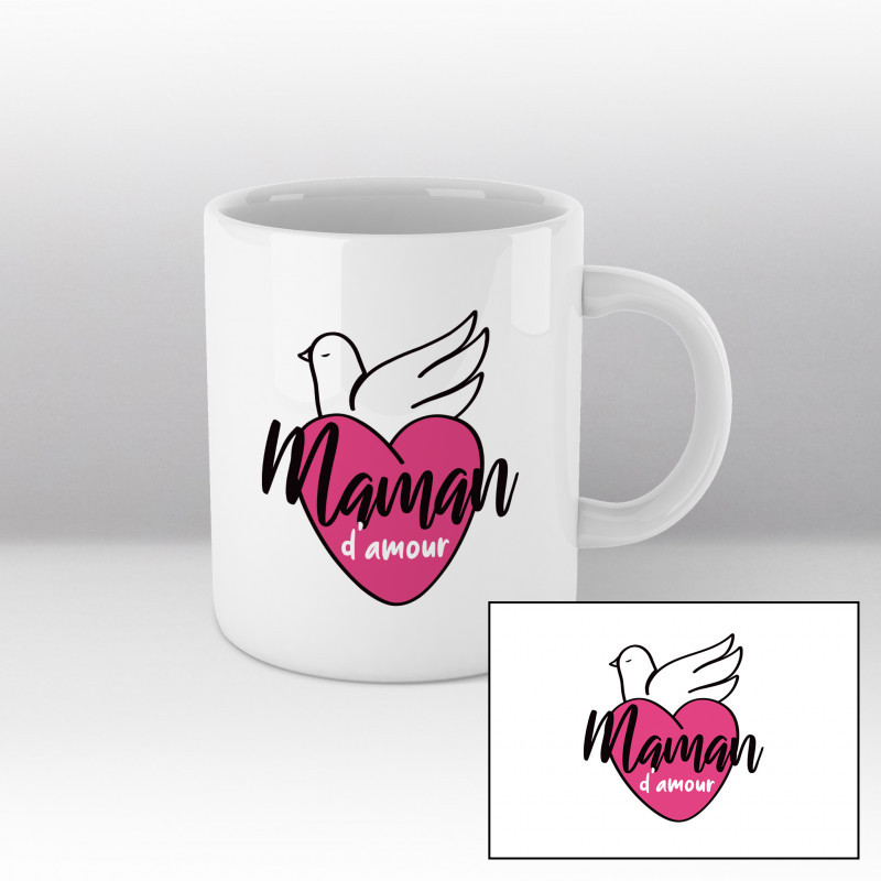 Mug Maman d'amour - blanc Mug Maman d'amour - blanc