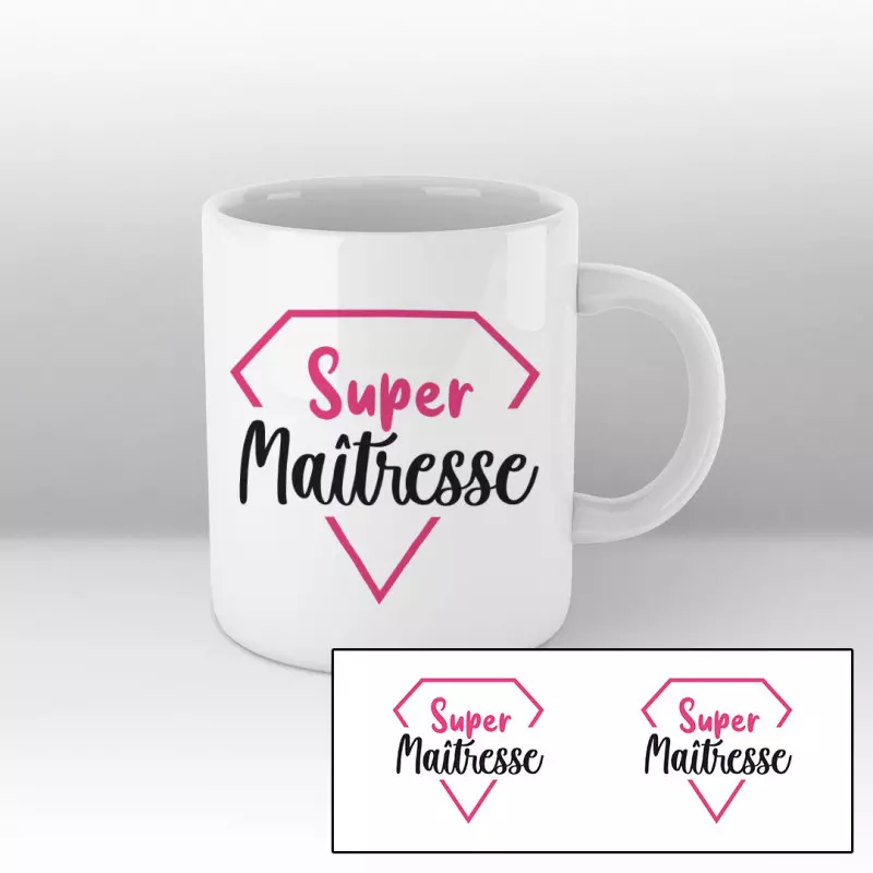 Mug Super Maîtresse - blanc