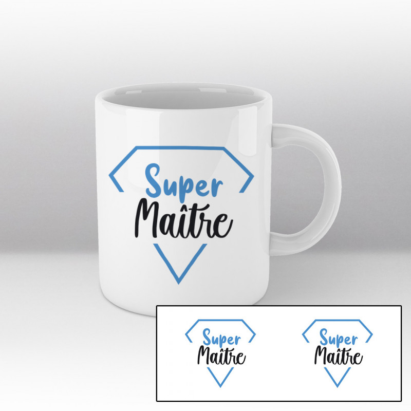 Mug Super Maître - blanc Mug Super Maître - blanc