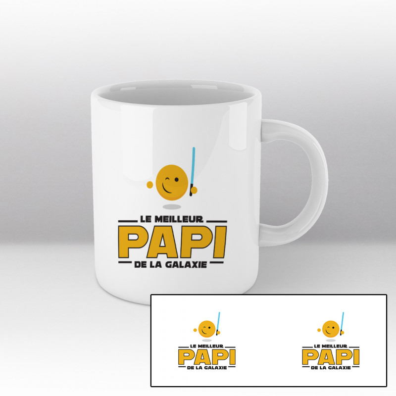 Mug Le meilleur papi de la galaxie (inspiré de Star Wars) - Blanc Mug Le meilleur papi de la galaxie (inspiré de Star Wars) - Blanc