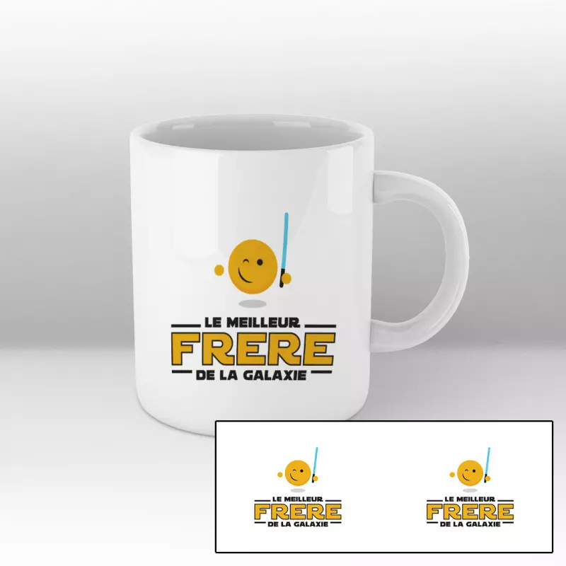 Le meilleur frère de la galaxie - Mug blanc Le meilleur frère de la galaxie - Mug blanc