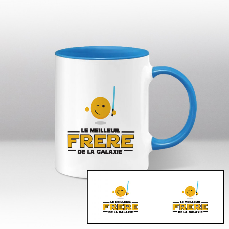 Le meilleur frère de la galaxie - Mug blanc et bleu Le meilleur frère de la galaxie - Mug blanc et bleu