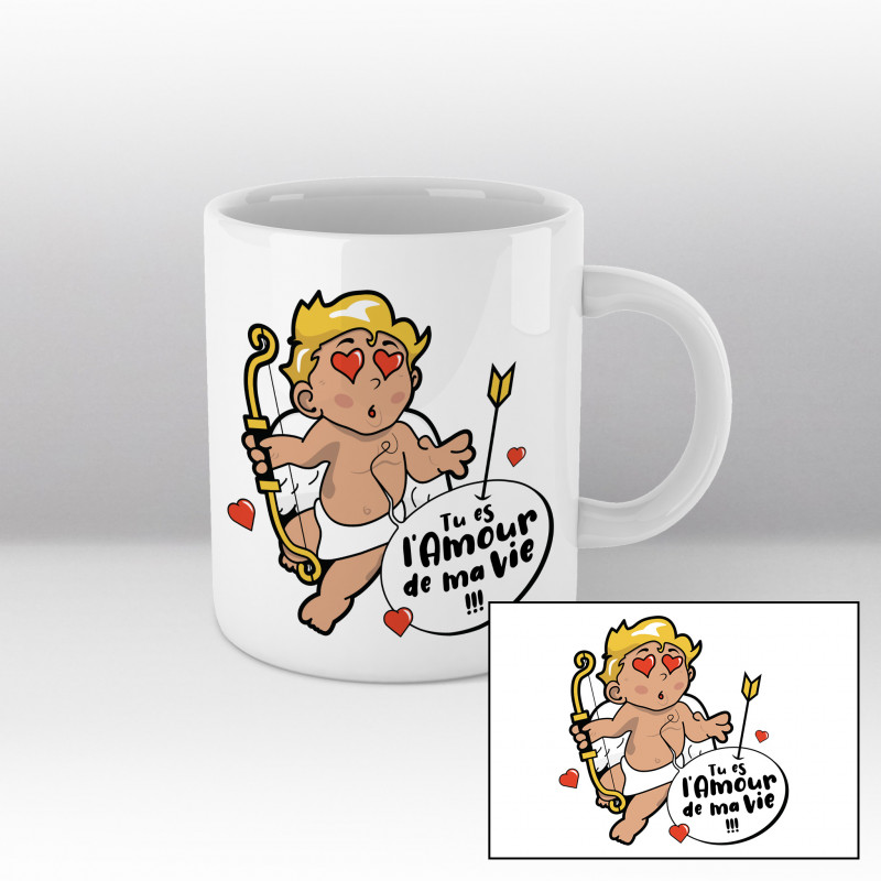 Mug Tu es l'amour de ma vie Blanc Mug Tu es l'amour de ma vie Blanc
