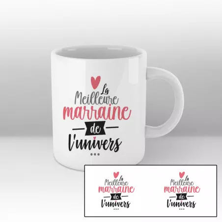 La meilleure marraine de l'univers - Mug blanc