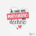 Je suis une marraine qui déchire - Creaswag