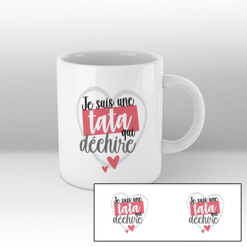 Je suis une tata qui déchire - Mug blanc Je suis une tata qui déchire - Mug blanc